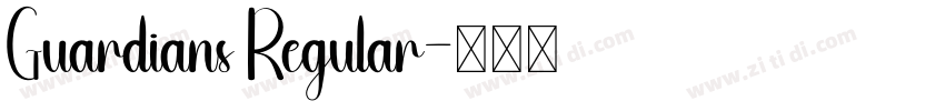 Guardians Regular字体转换